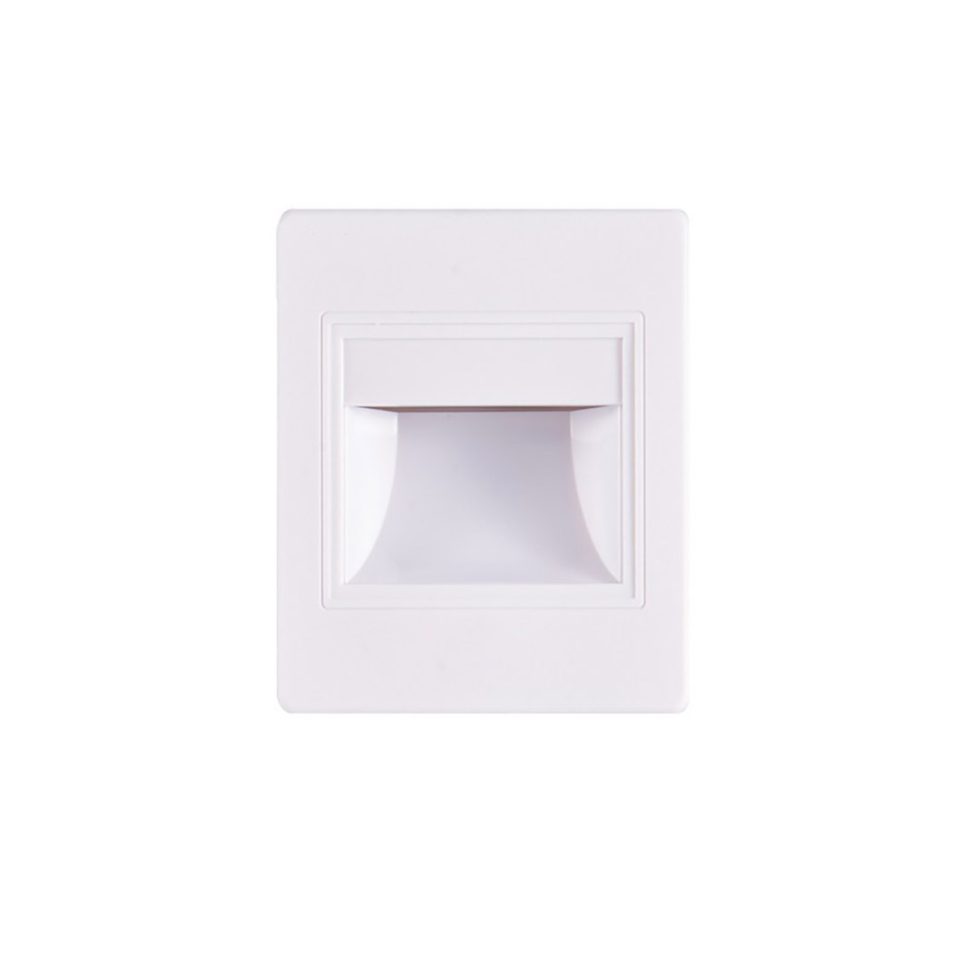 Embutido Web para exterior. 2w. IP45. Luz Cálida. Blanco