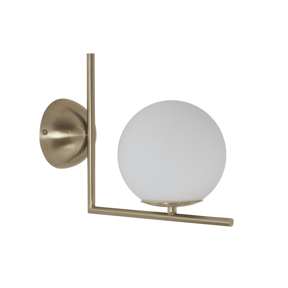 Aplique Luna. 1 Luz. Bronce Mate